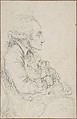 Georges-Auguste Couthon at the National Convention in 1793, Baron Dominique Vivant Denon (French, Givry 1747–1825 Paris), Black chalk