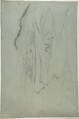 Study for Vieille Italienne (recto); Drapery Study (verso), Edgar Degas (French, Paris 1834–1917 Paris), Graphite