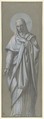 Mater Dolorosa, Camille-Auguste Gastine (French, Paris 1819–1867 Paris), Graphite and gouache, on gray-green paper. Lined.