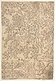 Design for Panels (Textile?) Decorated with Moresque and Knotwork Ornament, Close to Master F (North Italian, active ca. 1525–40), Pen and brown ink, over traces of leadpoint
