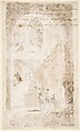 Architectural Fantasy: Figures on a Grand Staircase, Francesco Guardi (Italian, Venice 1712–1793 Venice), Pen and brown ink, brush and brown wash. Framing lines in pen and brown ink