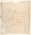A Bearded Prophet in Glory Attended by a Bishop, Two Other Male Saints, and Angels (Design for a Section of a Dome), Giovanni Lanfranco (Italian, Parma 1582–1647 Rome), Black chalk, partly reworked by the artist in pen and brown ink