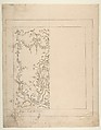Wall Design, Workshop of Leonardo Marini (Italian, Piedmontese documented ca. 1730–after 1797), Pen and brown ink, over leadpoint or graphite, with ruled and compass construction