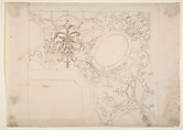 Design for Ceiling, Workshop of Leonardo Marini (Italian, Piedmontese documented ca. 1730–after 1797), Leadpoint or graphite; some pen and brown ink