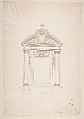 Design for a Wall Tomb, Anonymous, French, 16th century French, Graphite, pen and brown ink