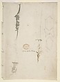 Fragmentary Sketches of Various Ornament, Attributed to Giovanni Battista Natali III (Italian, Pontremoli, Tuscany 1698–1765 Naples), Graphite, pen and brown ink, brush with brown and gray wash