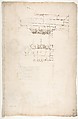 Unidentified, Ionic capitals, two front and side elevations (recto) Doric impost, elevation of entablature (verso), Drawn by Anonymous, French, 16th century, Dark brown ink, black chalk, and incised lines