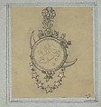 Drawing from a Group of Designs for Silver and Jewelry by Various Artists, Jacques-Charles-François-Marie Froment-Meurice French, Pen and black ink, gouache, gray wash over graphite framed in graphite border