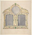 Design from the Workshop of Froment-Meurice, Jacques-Charles-François-Marie Froment-Meurice  French, Pen and black ink, wash, gouache, gilt over graphite