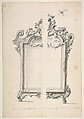 Two Alternative Designs for a Mirror or Screen with Family Coat of Arms, Giovanni Battista Natali III  Italian, Pen and brown ink, brush with gray and brown wash, over traces of graphite or black chalk