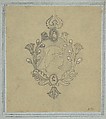 Design from the Workshop of Froment-Meurice, Jacques-Charles-François-Marie Froment-Meurice French, Graphite and white heightening framed in graphite border