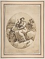 Allegorical Figure of Chastity, Ascribed to Filippo Pedrini (Italian, Bologna 1763–1856 Bologna), Pen and brown ink, brush and brown wash, over graphite