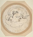 Venus with Doves, Bartolomeo Pinelli (Italian, Rome 1781–1835 Rome), Pen and ink, brush and brown wash