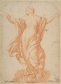 Assumption of the Virgin, After Guido Reni (Italian, Bologna 1575–1642 Bologna), Red chalk