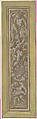 Two Pilaster with White Putti on Tan Ground, Giovanni Mauro della Rovere (Italian, Milan ca. 1575–ca. 1640 Milan (?)), Pen and brown ink, brush and brown wash, highlighted with white, over traces of black chalk, on beige paper