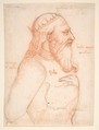 Portrait of Henry VII, Anonymous, Italian, 16th century Italian, Red and black chalk