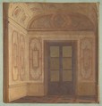 Design for the Vestibule  of the Chateau de Lude (Sarthe), Jules-Edmond-Charles Lachaise  French, Oil paint on wove paper