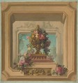 Trompe l'oeil design for a ceiling, Jules-Edmond-Charles Lachaise  French, Oil paint