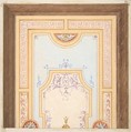 Design for a ceiling, Jules-Edmond-Charles Lachaise  French, Graphite, gouache, and watercolor