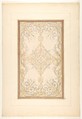 Design for a ceiling, Jules-Edmond-Charles Lachaise French, Graphite, gouache, and watercolor