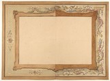 Design for a ceiling, Jules-Edmond-Charles Lachaise French, Graphite and watercolor
