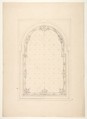 Design for a ceiling, Jules-Edmond-Charles Lachaise French, Graphite