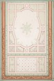 Design for a ceiling, Jules-Edmond-Charles Lachaise French, Graphite and watercolor
