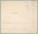 Design for a ceiling (recto); meaurements with design code (verso), Jules-Edmond-Charles Lachaise (French, died 1897), Graphite, gouache, and watercolor