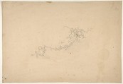Three putti holding aloft a garland, Jules-Edmond-Charles Lachaise French, graphite on wove paper