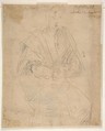 Head of a Youth in Profile (recto); Study of a Seated Figure (verso), attributed to Giovanni Antonio Sogliani (Italian, Florence 1492–1544 Florence), Black chalk (recto and verso)