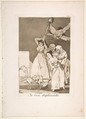 Plate 20 from "Los Caprichos": There they go plucked (i.e. fleeced) (Ya van desplumados), Goya (Francisco de Goya y Lucientes) Spanish, Etching, burnished aquatint, drypoint