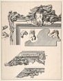 Designs for a Picture Frame, Gilles-Marie Oppenord (French, Paris 1672–1742 Paris), Pen and brown ink over traces of black chalk