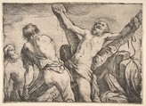 The Martyrdom of Saint Andrew, Claude Vignon  French, Etching