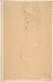 Figure Disrobing, Auguste Rodin (French, Paris 1840–1917 Meudon), Graphite