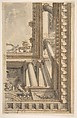 Design for a Trompe L'Oeil Ceiling with a Loggia, Faustino Trebbi (Italian, Budrio [Bologna] 1761–1836 Bologna), Pen and ink and wash
