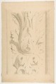 Architectural Motif:  Double Acanthus Fleuron, Georges Seurat (French, Paris 1859–1891 Paris), Black chalk