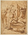 Judith Decapitating Holofernes, Giorgio Vasari (Italian, Arezzo 1511–1574 Florence) (?), Pen and brown ink, brown wash