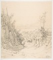 A view of Pozzuoli, seen from the Northeast, Robert Kummer German, Graphite