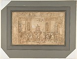 Study for The Allegory of Spring, Federico Zuccaro (Zuccari) (Italian, Sant&#39;Angelo in Vado 1540/42–1609 Ancona), Pen and brown ink, over red chalk and black chalk, brush and brown wash, highlighted with white gouache