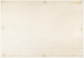 The Muses Euterpe, Polyhymnia, Calliope, Clio, and Terpsichore (recto); Sketch of a Sleeping Child (verso), Andrea Appiani (Italian, Milan 1754–1817 Milan), Black chalk (recto); black chalk (verso); squared in red chalk