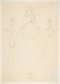 Design for a Monument (recto), Anonymous, French, 19th century, Graphite on laid paper