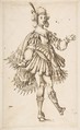 Male Figure in Ballet Costume, T Remy (active 17th century), Pen and brown ink