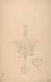 Design for a candelabrum from the Workshop of Froment-Meurice; verso, design for a candelabrum, Workshop of Jacques-Charles-François-Marie Froment-Meurice (French, 1864–1948), Graphite