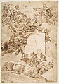 St. Michael Expurging Heresy, Pietro da Cortona (Pietro Berrettini) Italian, Pen and brown ink, brush and brown wash over traces of black chalk