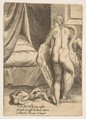 Leda and the Swan, from 'The Loves of the Gods', Giulio Bonasone (Italian, active Rome and Bologna, 1531–after 1576), Engraving