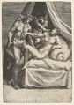 Apollo and Daphne, from "The Loves of the Gods", Giulio Bonasone  Italian, Engraving