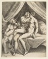 Venus and Mars, from "The Loves of the Gods", Giulio Bonasone  Italian, Engraving