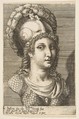Bust of Bellona, Giulio Bonasone  Italian, Engraving