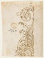 Antique Armor (recto); Architectural Fragment (verso), Anonymous, French, 19th century, Pen and brown ink
