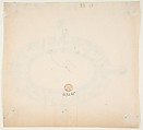 Drawing After an Architectural Fragment, Anonymous, French, 19th century, Pen and black ink, gray wash over graphite